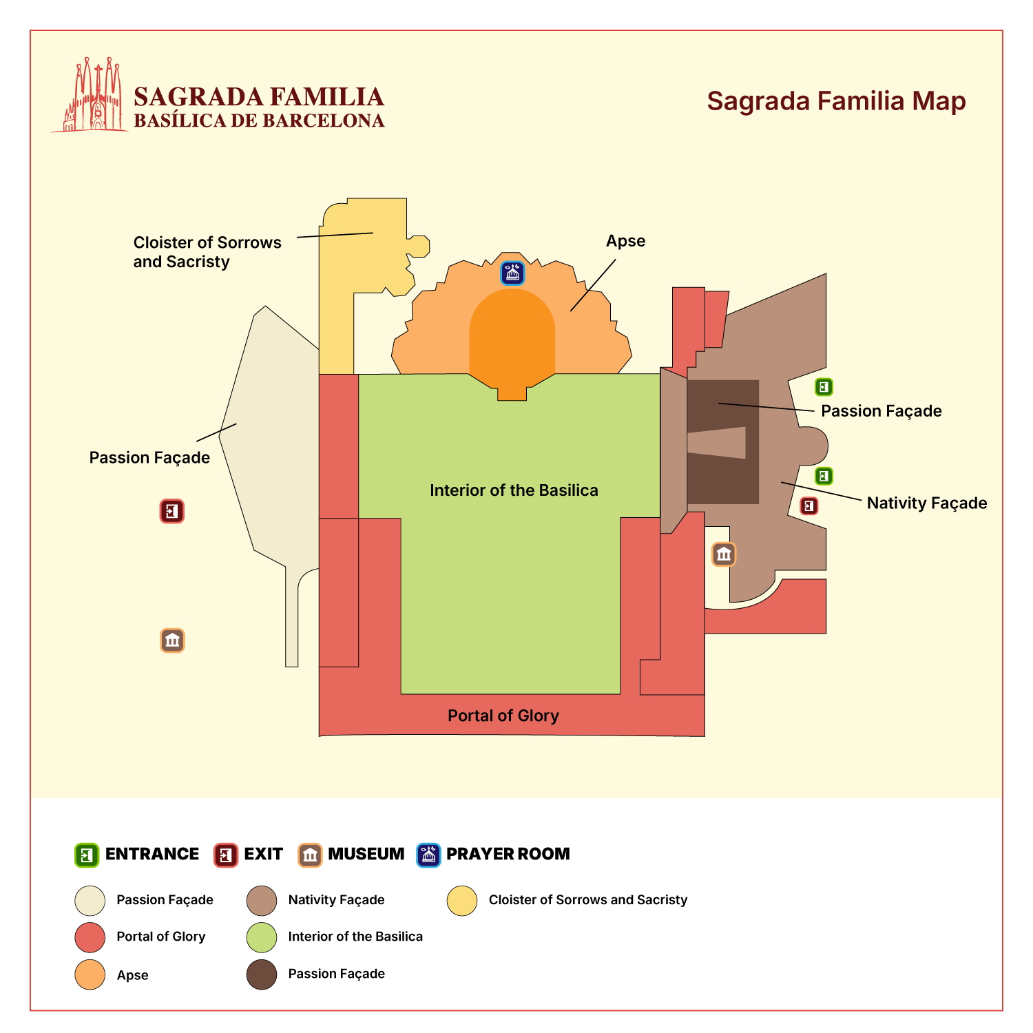 SAGRADA FAMILIA MAP